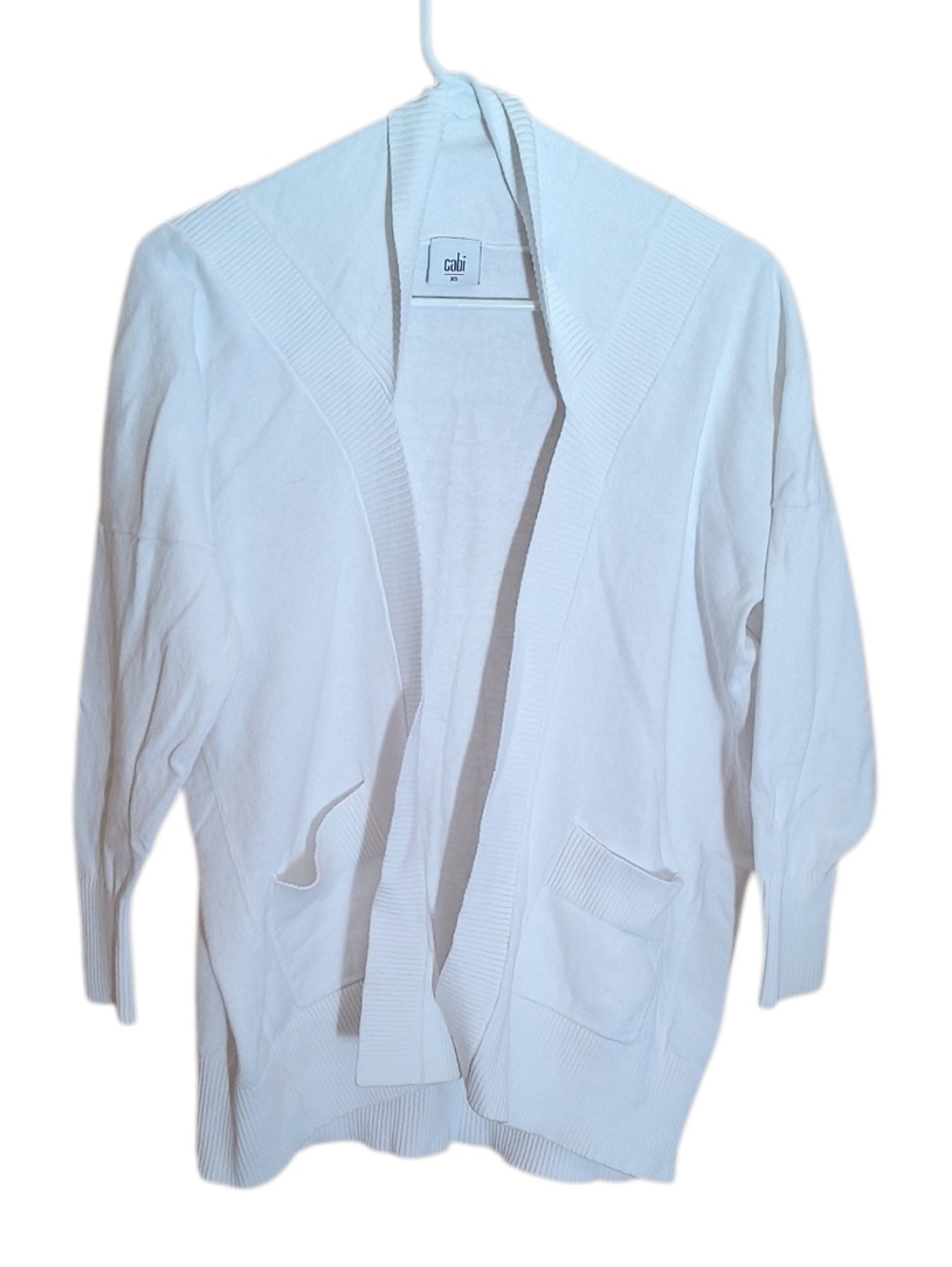 CAbi Style #5276 White Day Sweater Size XS